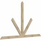 Ekena Millwork Saratoga Rough Sawn Timber Gable Bracket, Douglas Fir, 96"W x 60"H x 2"D x 4"F, 15/12 Pitch GBW096X60X0204SAR00RDF - alternate 4